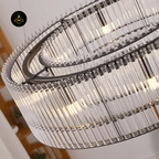 Jagmag Modern Ring Chandelier - Black Finish, 23.6-Inch - Contemporary Lighting - Fancy and Decorative lights - Brand name jagmag lights