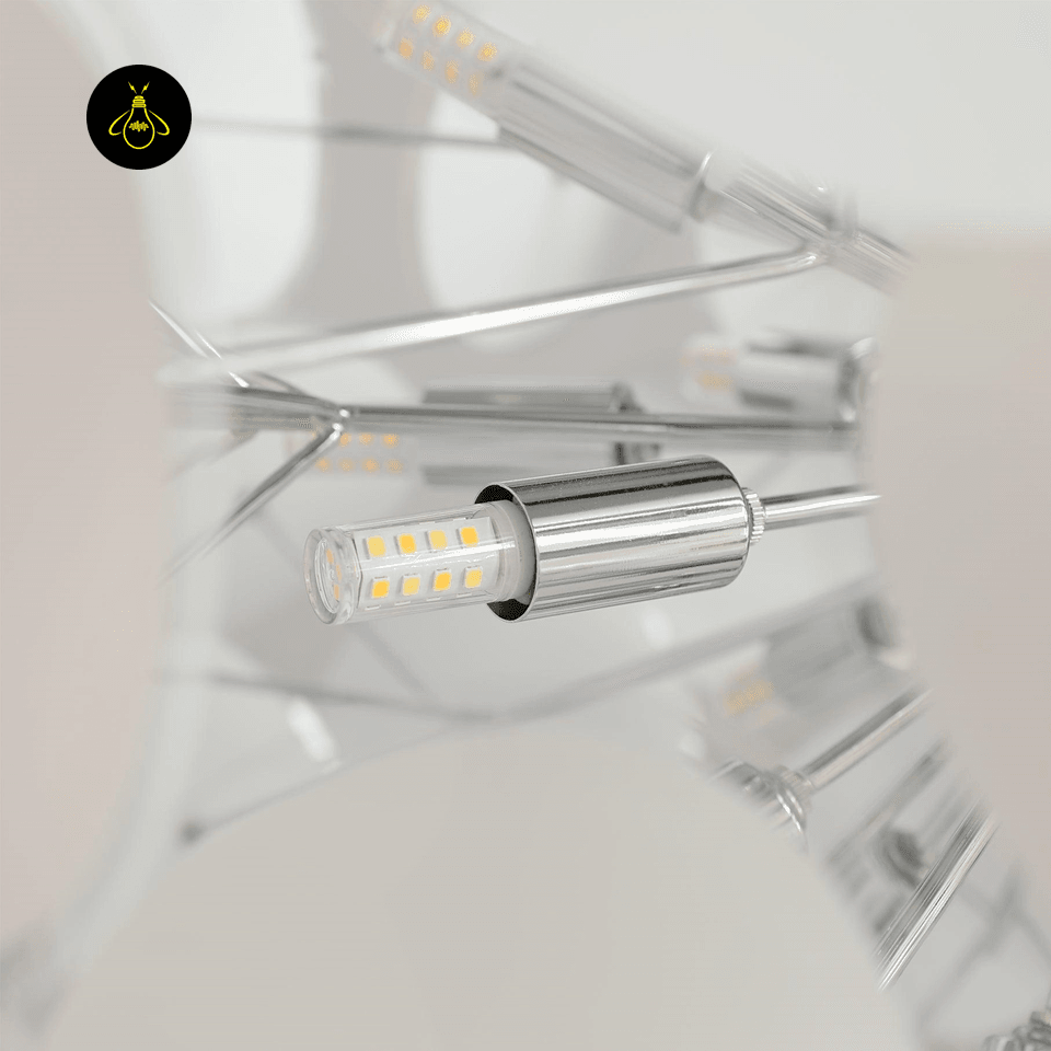 Jagmag Lights Stella Brass Chandelier with 8 Lights, 31.5-Inch Diameter, for Living Room or Dining Room - Fancy and Decorative lights - Brand name jagmag lights