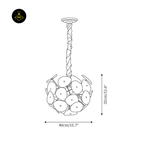 Jagmag Lights Stella Brass Chandelier with 8 Lights, 31.5-Inch Diameter, for Living Room or Dining Room - Fancy and Decorative lights - Brand name jagmag lights