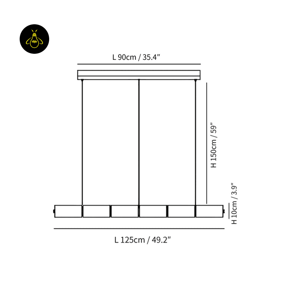 Jagmag Modern Segmented Glass Chandelier - Chrome Finish, 49.2-Inch - Contemporary Lighting - Fancy and Decorative lights - Brand name jagmag lights