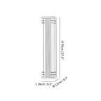 Jagmag Modern Outdoor Wall Sconce with Integrated LED, Acrylic Shade, 27.6" High, for Patios and Entryways