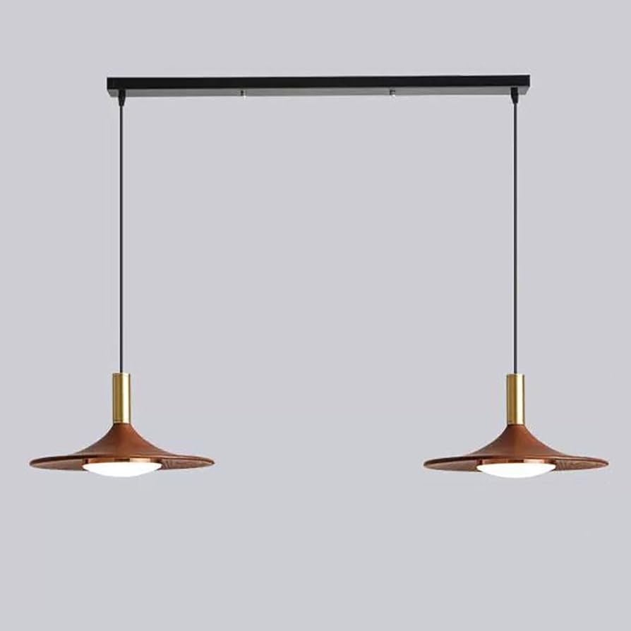 Modern Wood Pendant Light – Natural Finish | LED Kitchen & Dining Lamp | Jagmag Lights