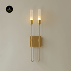 Jagmag Lights Double Arrow Wall Sconce with Paired Light Sources, 56cm Height, for Modern Elegance - Fancy and Decorative lights - Brand name jagmag lights