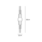 Jagmag Lights Streamline Wall Sconce with Gold-Plated Glass Tubes, 60cm Height, for Luxurious Indoor Spaces - Fancy and Decorative lights - Brand name jagmag lights