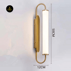 Jagmag Lights Modern LED Wall Light with Acrylic Lampshade, 19.7″ Length, for Bedroom and Indoor Spaces - Fancy and Decorative lights - Brand name jagmag lights