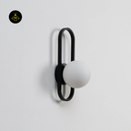 Vintage Ribbed Glass Wall Light – Oval Frame | Wall Light for Living & Bedroom | Jagmag Lights