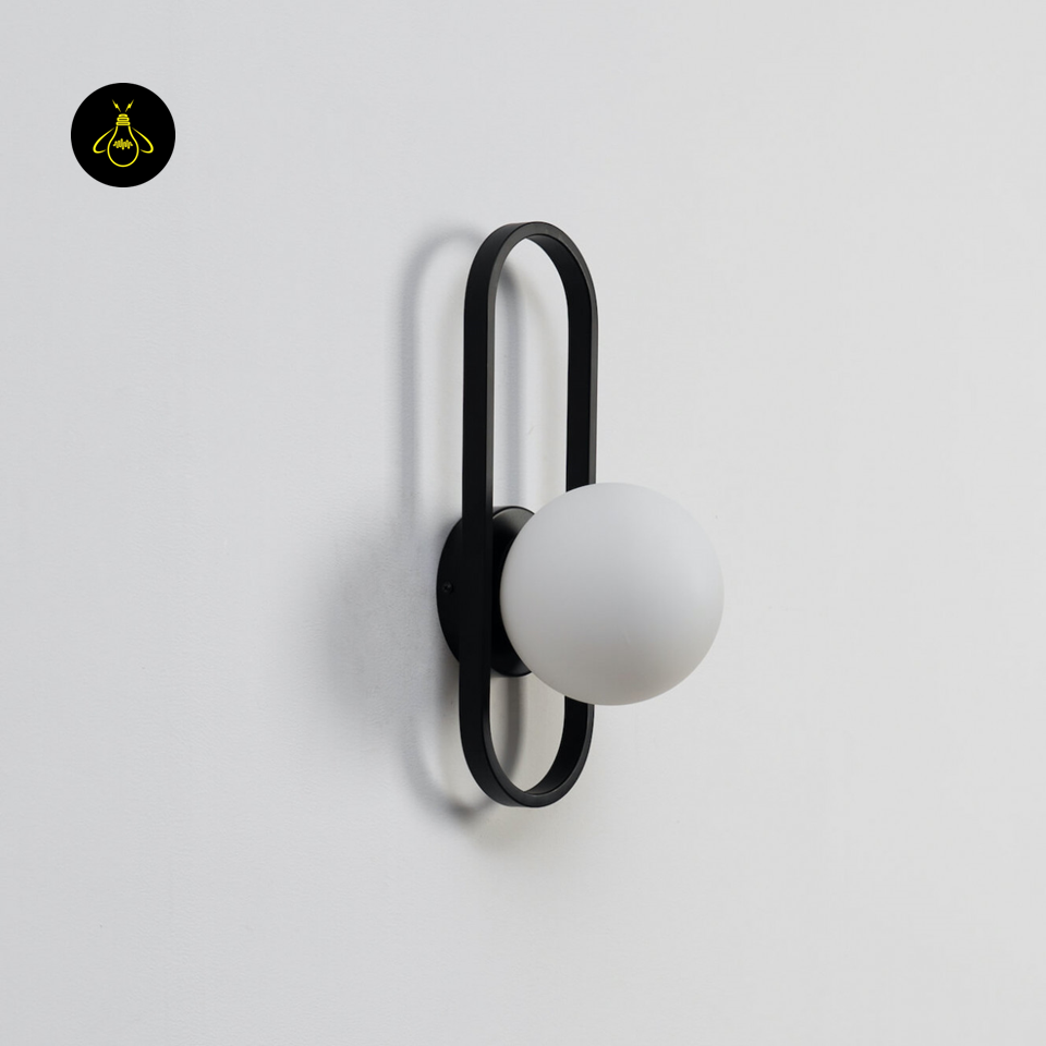 Vintage Ribbed Glass Wall Light – Oval Frame | Wall Light for Living & Bedroom | Jagmag Lights