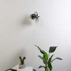 Textured Amber Glass Bell Wall Light – Rustic Vintage | Glass Wall Light for Dining & Hallway | Jagmag Lights