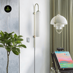 Luke Glass Wall Sconce - Set of 2, Modern Cylindrical Design, Multiple Finishes, for Elegant Interiors - Fancy and Decorative lights - Brand name jagmag lights