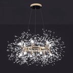 Jagmag Lights Dandelion Chandelier with K9 Crystal, 29.5-Inch, for Living Room - Fancy and Decorative lights - Brand name jagmag lights