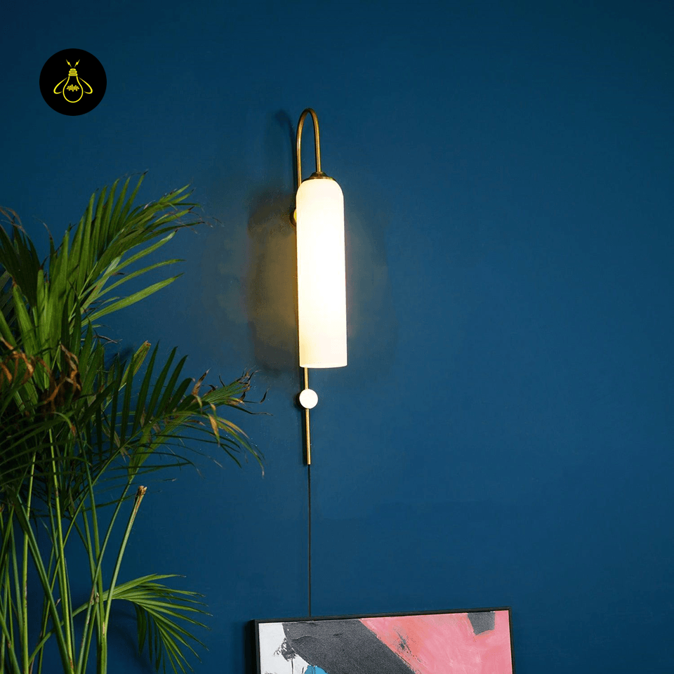 Luke Glass Wall Sconce - Set of 2, Modern Cylindrical Design, Multiple Finishes, for Elegant Interiors - Fancy and Decorative lights - Brand name jagmag lights