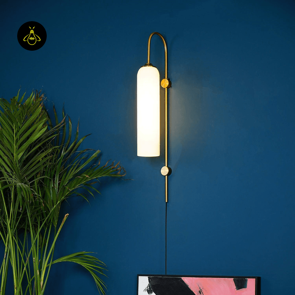 Luke Glass Wall Sconce - Set of 2, Modern Cylindrical Design, Multiple Finishes, for Elegant Interiors - Fancy and Decorative lights - Brand name jagmag lights