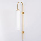 Luke Glass Wall Sconce - Set of 2, Modern Cylindrical Design, Multiple Finishes, for Elegant Interiors - Fancy and Decorative lights - Brand name jagmag lights