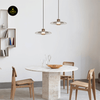 Jagmag Lights Frosted Glass Pendant Light | Float Design | LED | Gold/Black | India - Fancy and Decorative lights - Brand name jagmag lights
