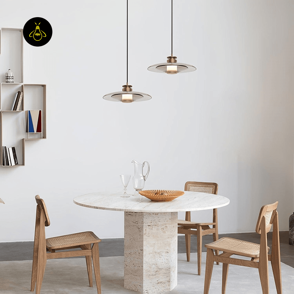 Jagmag Lights Frosted Glass Pendant Light | Float Design | LED | Gold/Black | India - Fancy and Decorative lights - Brand name jagmag lights