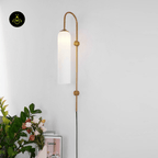 Luke Glass Wall Sconce - Set of 2, Modern Cylindrical Design, Multiple Finishes, for Elegant Interiors - Fancy and Decorative lights - Brand name jagmag lights