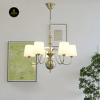 Jagmag Lights Rustic Shabby Chandelier with Vintage Elements, 23.6-Inch, for Elegant Spaces - Fancy and Decorative lights - Brand name jagmag lights