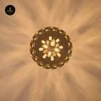 Gold Crystal Pendant Light – Transparent Pendants | Crystal Pendant Light for Living & Lounge | Jagmag Lights