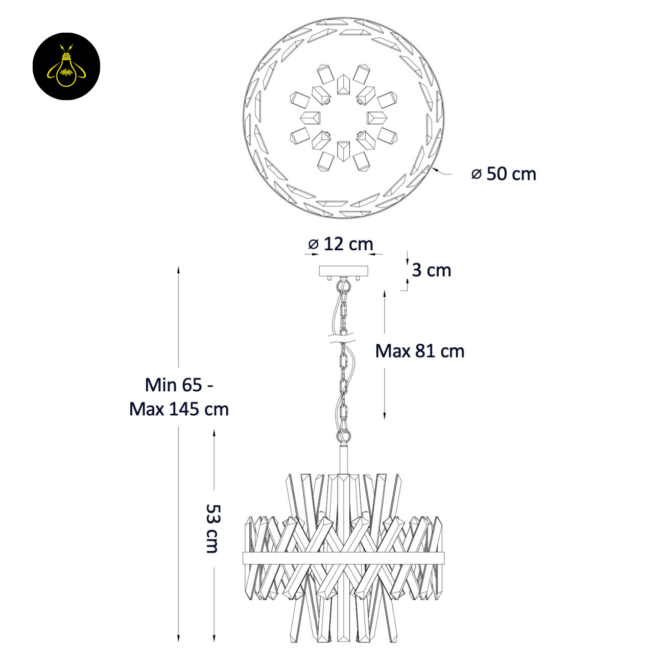 Gold Crystal Pendant Light – Transparent Pendants | Crystal Pendant Light for Living & Lounge | Jagmag Lights