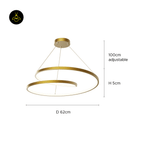 Jagmag Lights Pendant Lamp | Copper, Crystal Reflection Rings | Modern Copper Pendant Light - Fancy and Decorative lights - Brand name jagmag lights