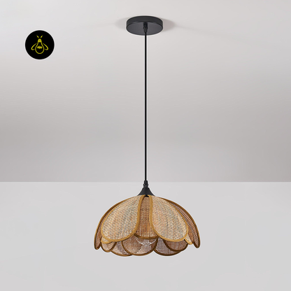 Jagmag Lights Bloom Rattan Pendant Lamp | Floral Design | E26/E27