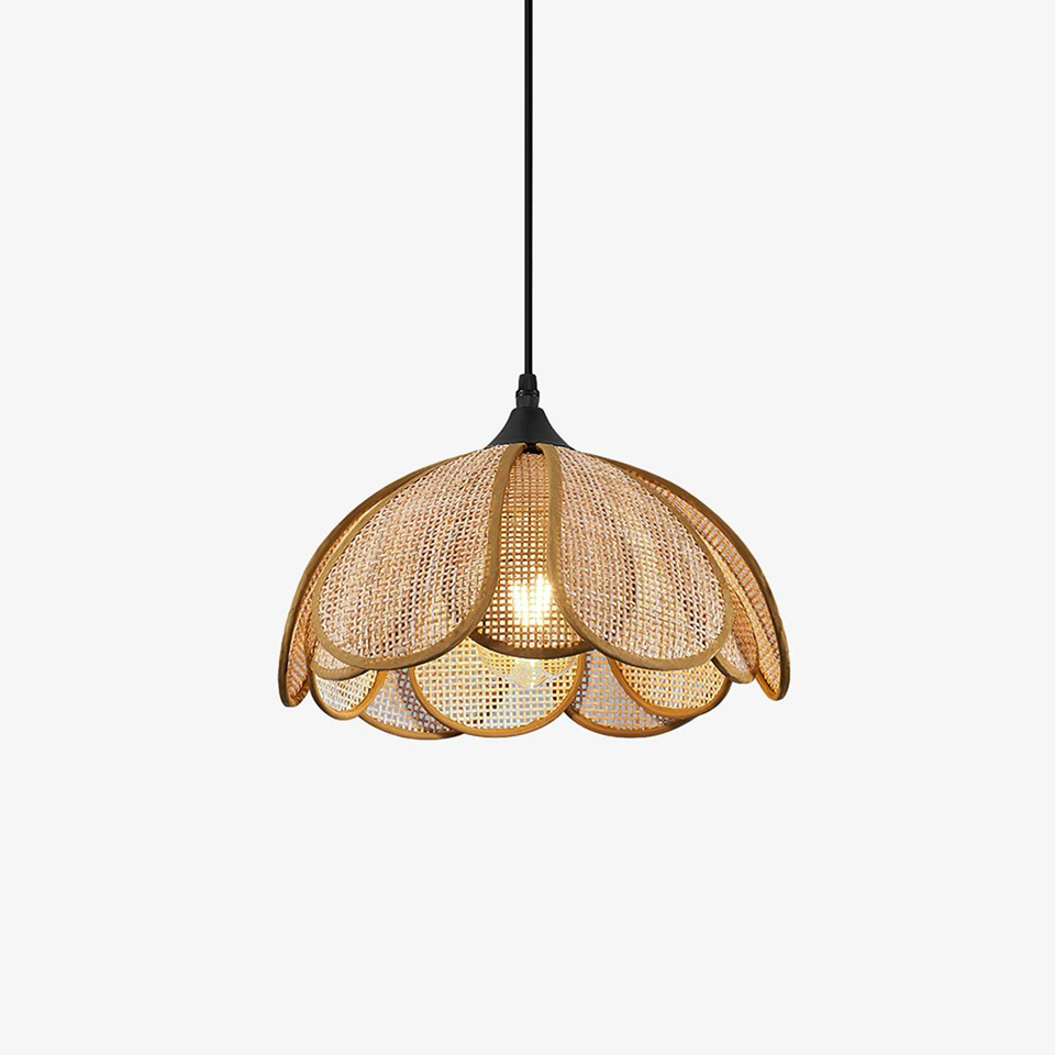 Jagmag Lights Bloom Rattan Pendant Lamp | Floral Design | E26/E27