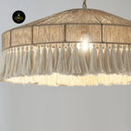 Jagmag Lights Bohemian Fringe Pendant Lamp | Tassel Design | Hemp Rope Pendant Light - Fancy and Decorative lights - Brand name jagmag lights