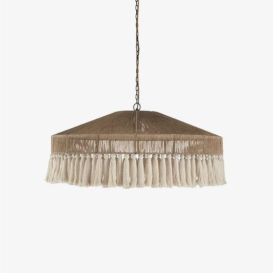 Jagmag Lights Bohemian Fringe Pendant Lamp | Tassel Design | Hemp Rope Pendant Light