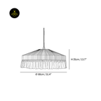 Jagmag Lights Bohemian Fringe Pendant Lamp | Tassel Design | Hemp Rope Pendant Light - Fancy and Decorative lights - Brand name jagmag lights