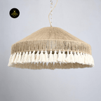 Jagmag Lights Bohemian Fringe Pendant Lamp | Tassel Design | Hemp Rope Pendant Light - Fancy and Decorative lights - Brand name jagmag lights