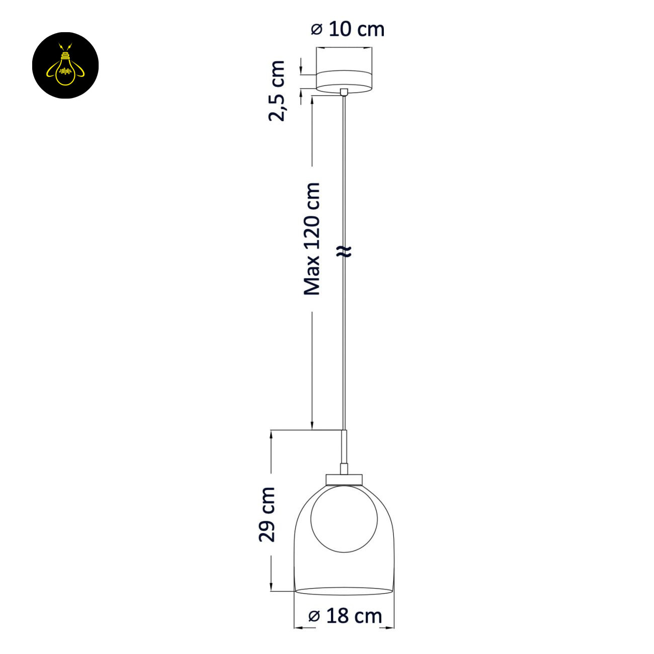 Glass hanging Light – Matt Black & Brass | Modern Hanging LIght for Kitchen Island & Dining Room | Jagmag Lights