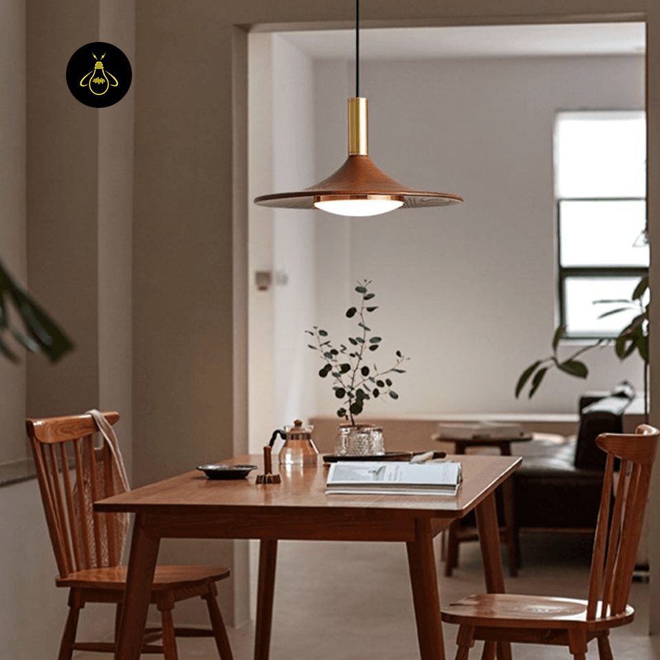 Jagmag Lights Wood Pendant Light | SMD LED Natural Wood Finish | Wood | See Pictures | Natural Wood | Kitchen Dining Room | Natural Modern Wood Design | Modern Wood Pendant Light Kitchen Wood Lamp Carins Pendant - Fancy and Decorative lights - Brand name jagmag lights