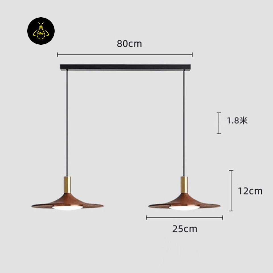 Jagmag Lights Wood Pendant Light | SMD LED Natural Wood Finish | Wood | See Pictures | Natural Wood | Kitchen Dining Room | Natural Modern Wood Design | Modern Wood Pendant Light Kitchen Wood Lamp Carins Pendant - Fancy and Decorative lights - Brand name jagmag lights