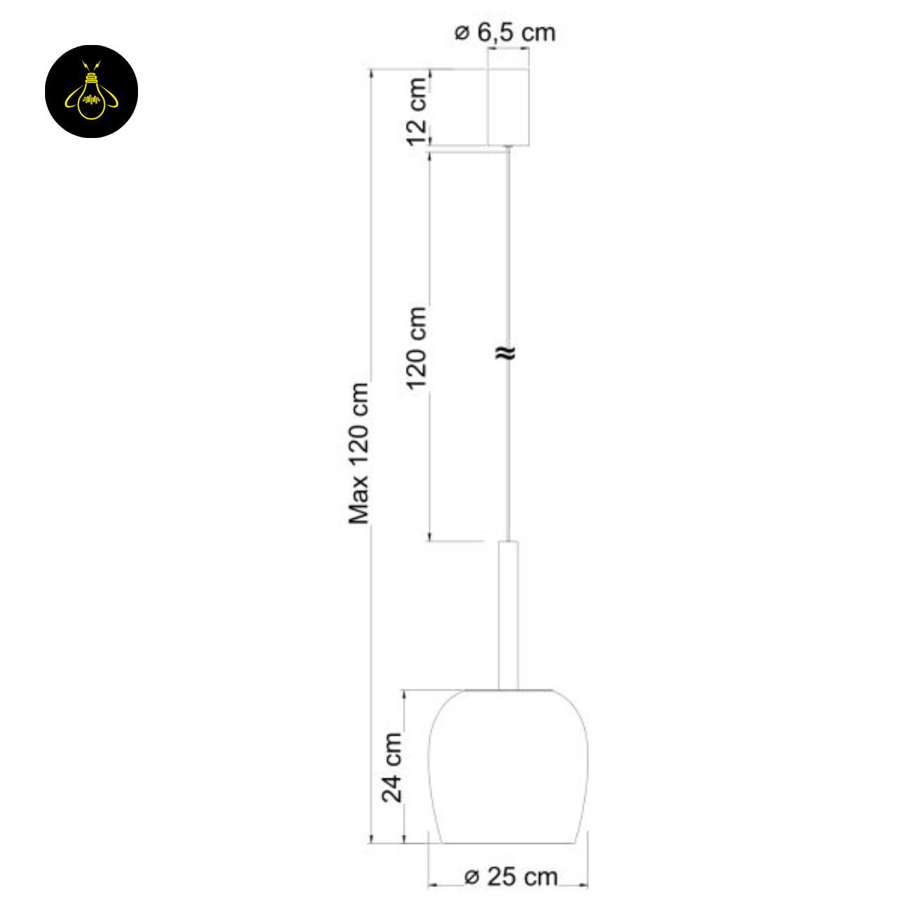 Amber Glass LED Pendant Light – Refined Bell Shape | Amber Glass LED Pendant Light for Kitchen & Dining | Jagmag Lights