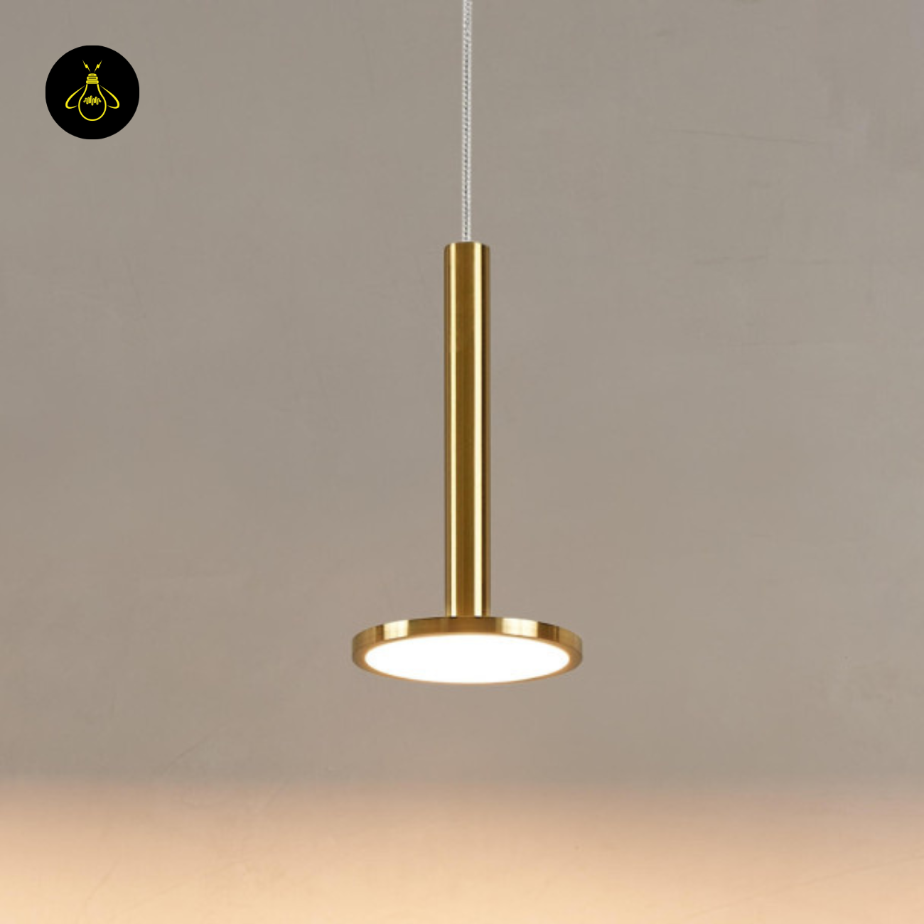 Amber Glass LED Pendant Light – Refined Bell Shape | Amber Glass LED Pendant Light for Kitchen & Dining | Jagmag Lights
