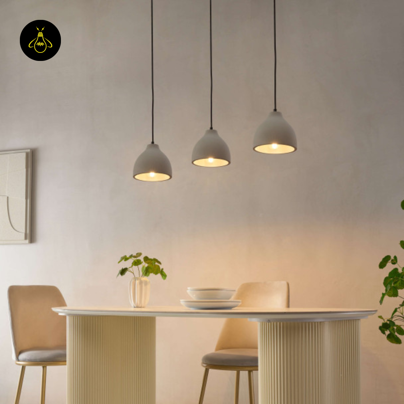 Concrete Pendant Light – Grey Industrial Dome | Exo Pendant for Loft & Dining | Jagmag Lights