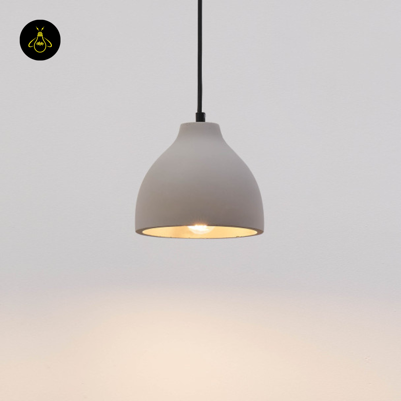 Concrete Pendant Light – Grey Industrial Dome | Exo Pendant for Loft & Dining | Jagmag Lights