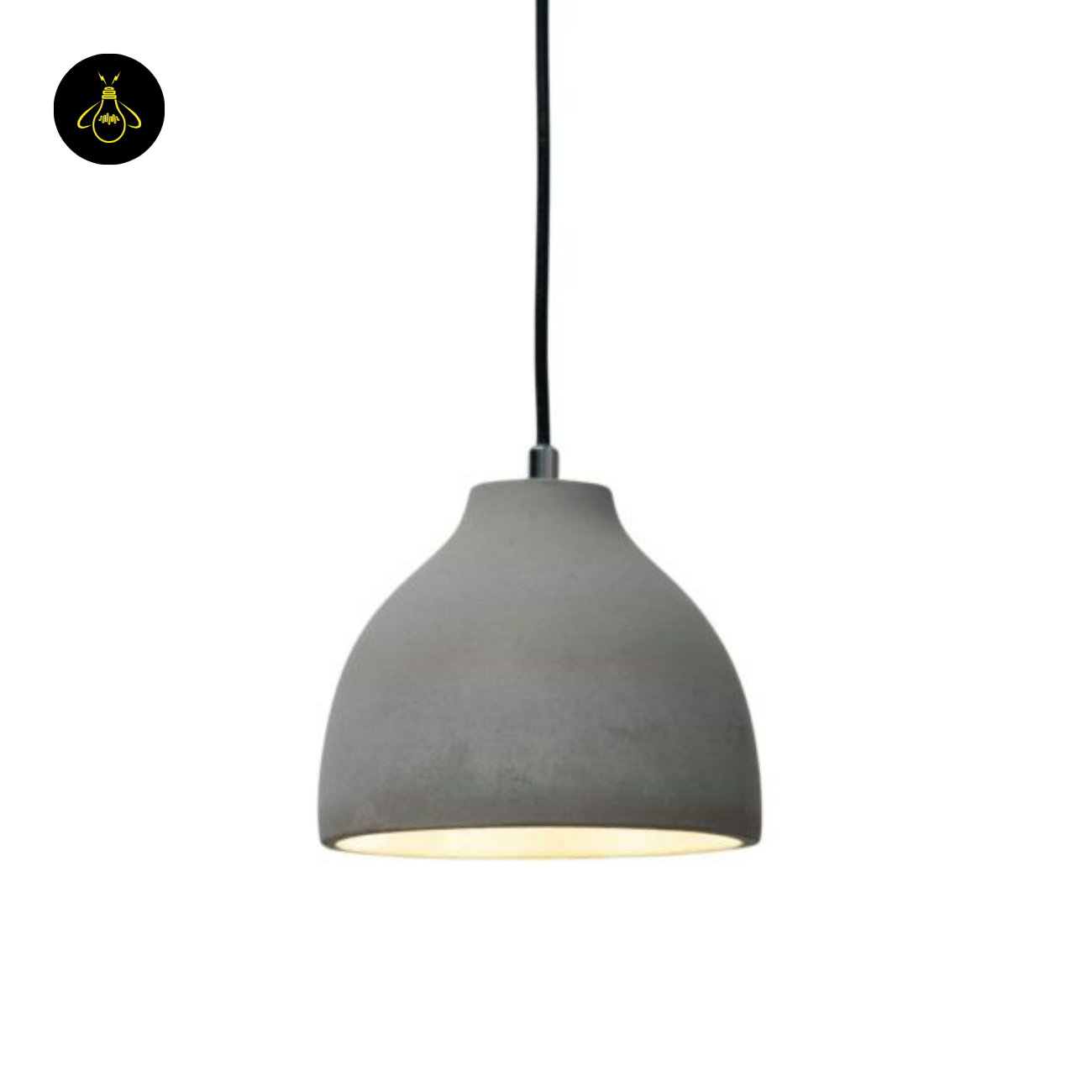 Concrete Pendant Light – Grey Industrial Dome | Exo Pendant for Loft & Dining | Jagmag Lights