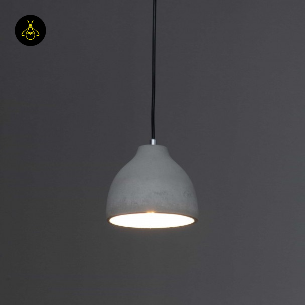 Concrete Pendant Light – Grey Industrial Dome | Exo Pendant for Loft & Dining | Jagmag Lights