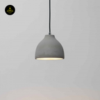 Concrete Pendant Light – Grey Industrial Dome | Exo Pendant for Loft & Dining | Jagmag Lights