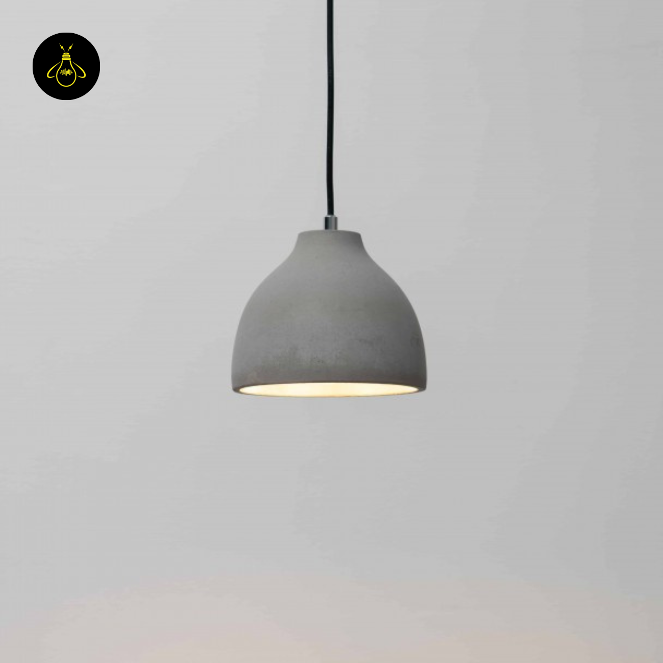 Concrete Pendant Light – Grey Industrial Dome | Exo Pendant for Loft & Dining | Jagmag Lights