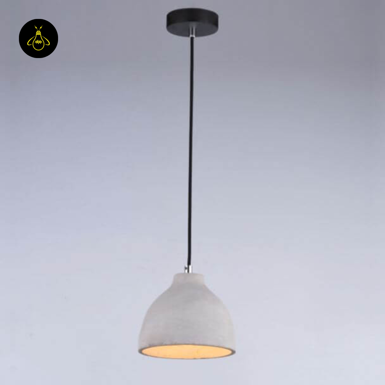 Concrete Pendant Light – Grey Industrial Dome | Exo Pendant for Loft & Dining | Jagmag Lights