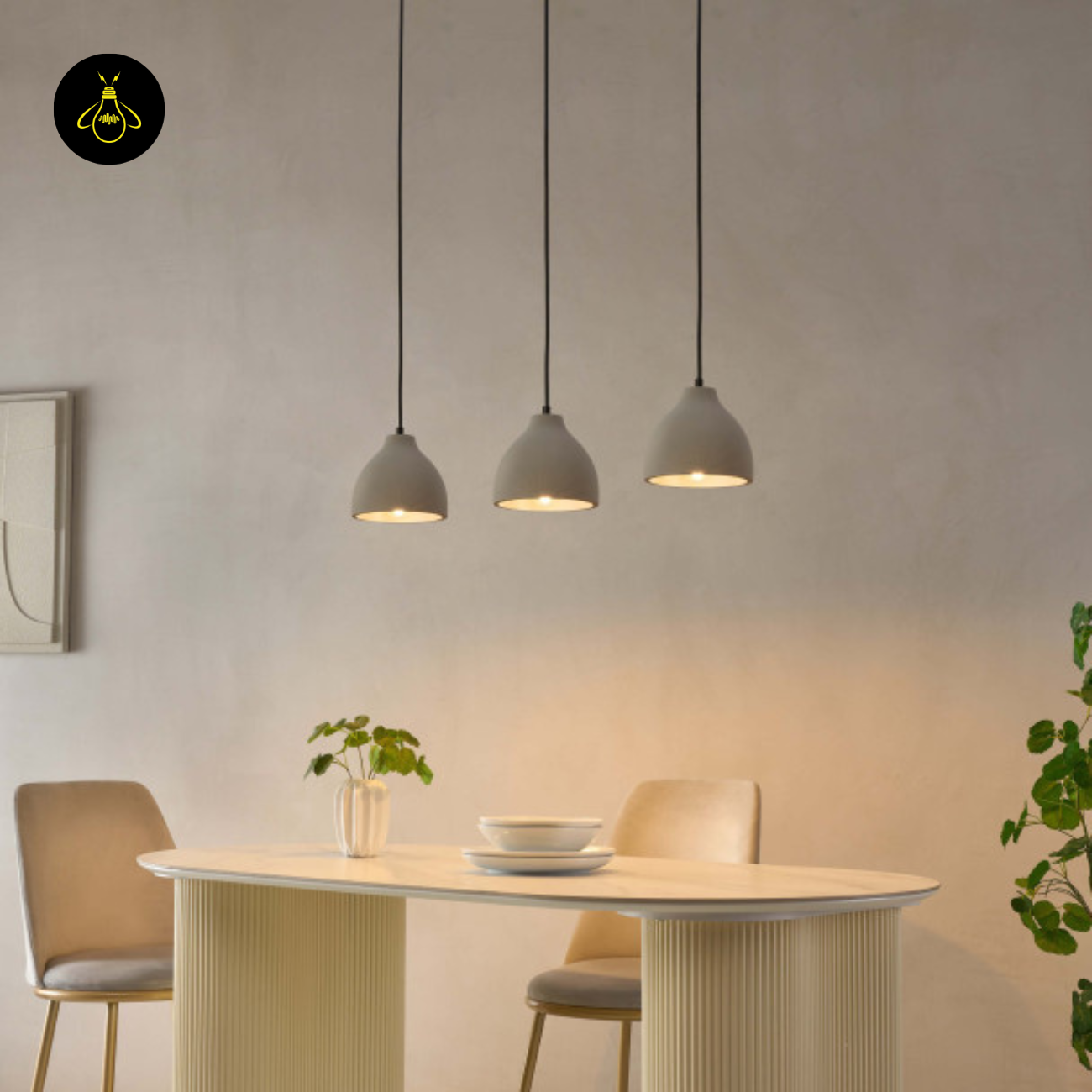 Concrete Pendant Light – Grey Industrial Dome | Exo Pendant for Loft & Dining | Jagmag Lights