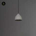 Concrete Pendant Light – Grey Industrial Dome | Exo Pendant for Loft & Dining | Jagmag Lights