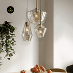 Jagmag Lights Pendant Lamp | Adjustable Cord, E27 LED | Modern Glass Pendant Light - Fancy and Decorative lights - Brand name jagmag lights