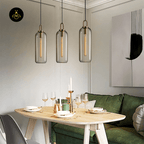 Jagmag Lights Glass Pendant Light | Clear Matte Glass Warm White LED | Metal Glass | See Pictures | Clear Matte Glass | Living Room Bedroom Dining Room | Modern Elegant Glass Design | Clear Glass Pendant Light Matte Glass Lamp Hailie E27 Pendant - Fancy and Decorative lights - Brand name jagmag lights