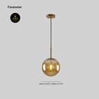 Jagmag Lights Glass Pendant Lamp | Spherical Glass Shade E14 LED | Metal Glass | See Pictures | Pink Golden Brown Smoky Blue | Living Room Dining Room Bedroom | Decorative Colored Glass | Colored Glass Pendant Light Sphere Glass Lamp Hailie Pendant - Fancy and Decorative lights - Brand name jagmag lights
