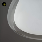 Glass + Gold Metal Pendant Light – Lomelia | Double Glass Pendant light | Jagmag Lights