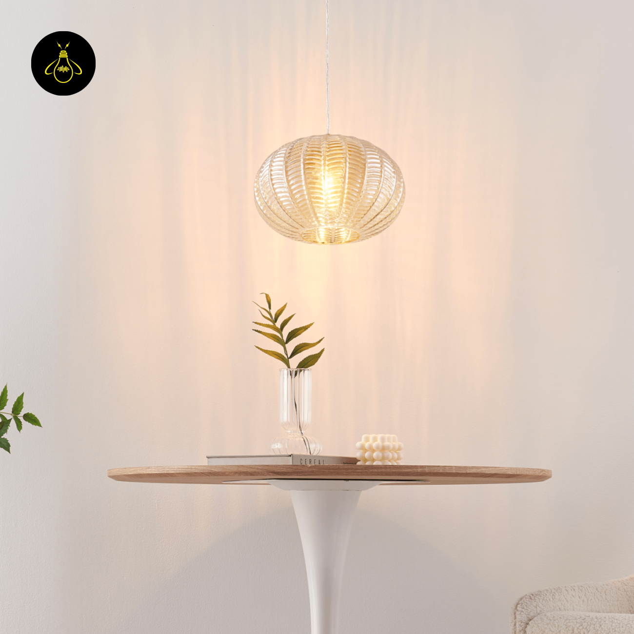 Decorative hanging Glass Pendant for Living-Room & Dining | Jagmag Lights