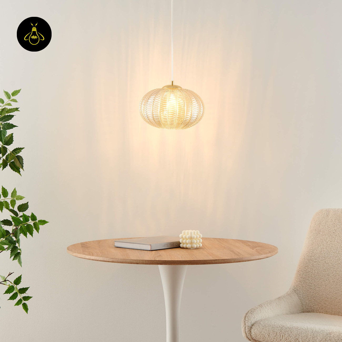 Decorative hanging Glass Pendant for Living-Room & Dining | Jagmag Lights